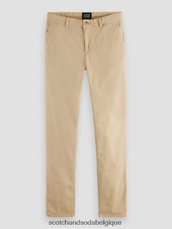vêtements Scotch & Soda chino super slim fit teint en pièce- Scotch and Soda shop near me sable 6BZRBF495