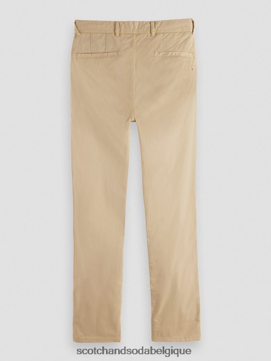 vêtements Scotch & Soda chino super slim fit teint en pièce- Scotch and Soda shop near me sable 6BZRBF495