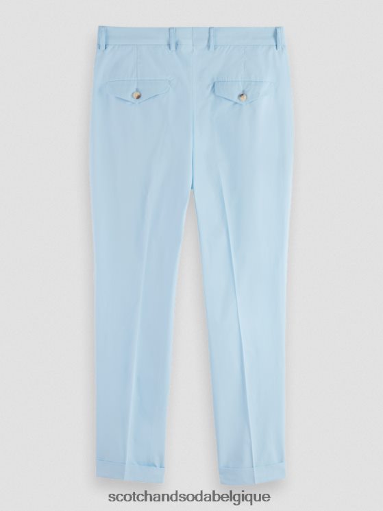 vêtements Scotch & Soda le chino en popeline Blake- Scotch and Soda Liﾨﾨge bleu de mer 6BZRBF501