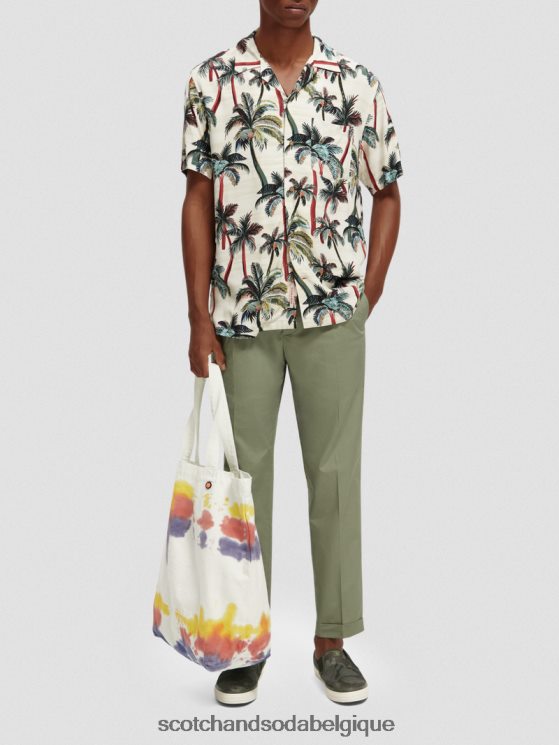 vêtements Scotch & Soda le chino en popeline Blake- Scotch and Soda parfum armée 6BZRBF502