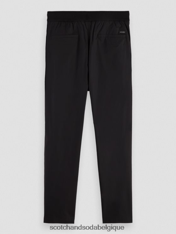 vêtements Scotch & Soda le jogger classique en popeline coupe fuselée préféré- Scotch and Soda parfum noir 6BZRBF484
