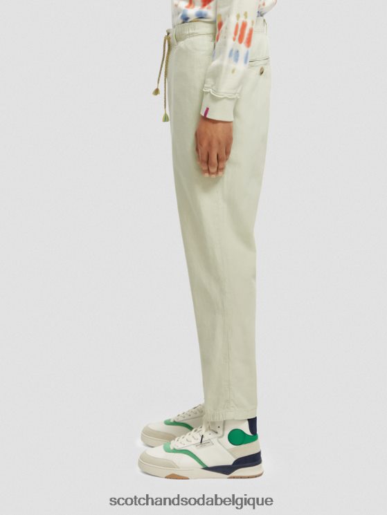 vêtements Scotch & Soda le jogger teint en pièce coupe fuselée Regular The Drift- Scotch and Soda Bruxelles menthe 6BZRBF489