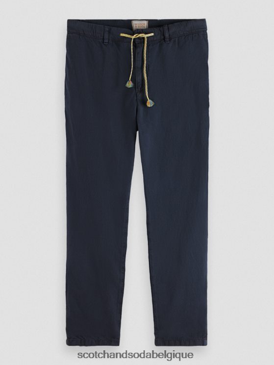 vêtements Scotch & Soda le jogger teint en pièce coupe fuselée Regular The Drift- Scotch and Soda femme marine 6BZRBF491