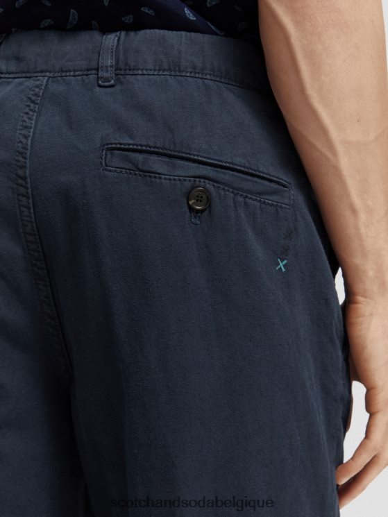 vêtements Scotch & Soda le jogger teint en pièce coupe fuselée Regular The Drift- Scotch and Soda femme marine 6BZRBF491