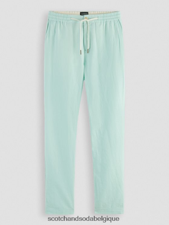 vêtements Scotch & Soda pantalon de jogging en lin mélangé à jambe droite warren- Scotch and Soda Belgique baie 6BZRBF479