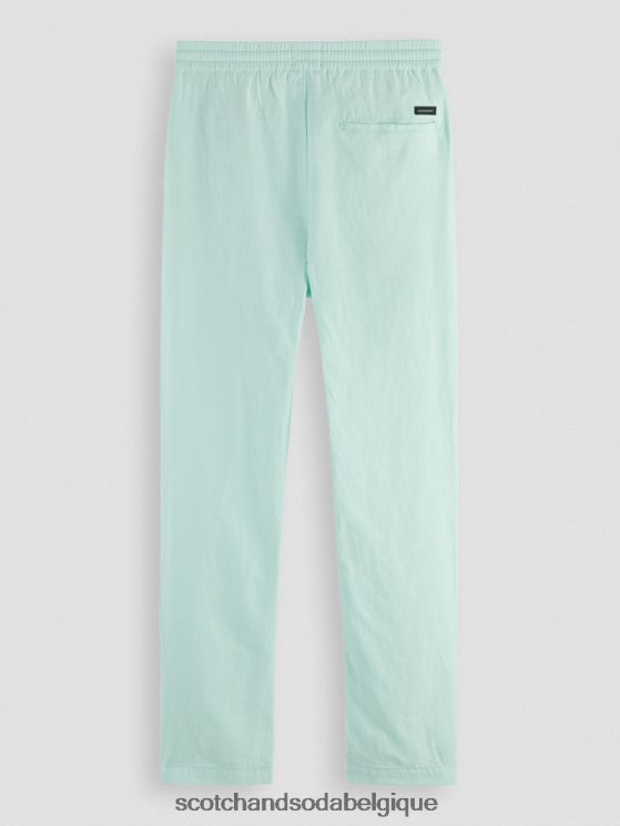 vêtements Scotch & Soda pantalon de jogging en lin mélangé à jambe droite warren- Scotch and Soda Belgique baie 6BZRBF479