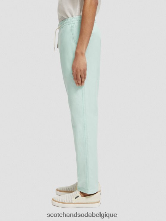 vêtements Scotch & Soda pantalon de jogging en lin mélangé à jambe droite warren- Scotch and Soda Belgique baie 6BZRBF479