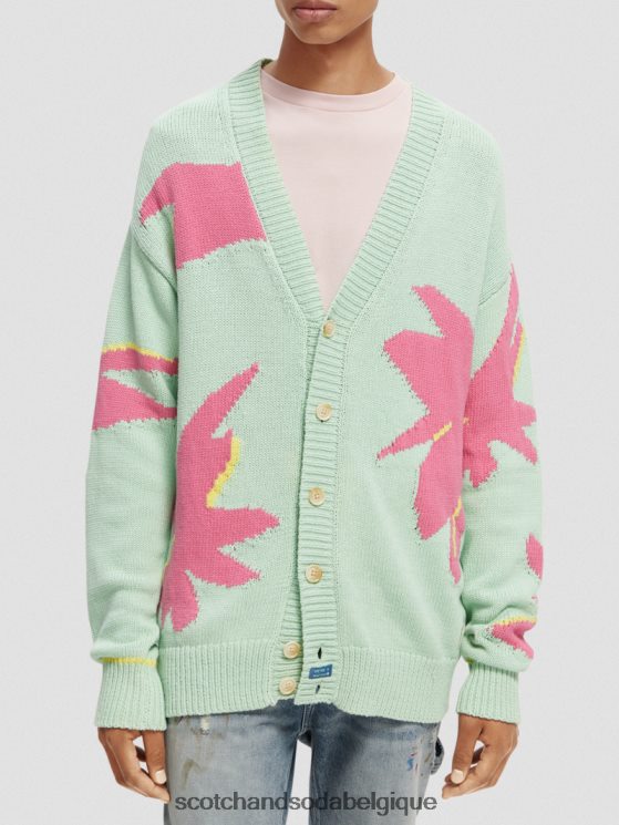 vêtements Scotch & Soda cardigan en maille intarsia- Scotch and Soda outlet combiner un 6BZRBF640