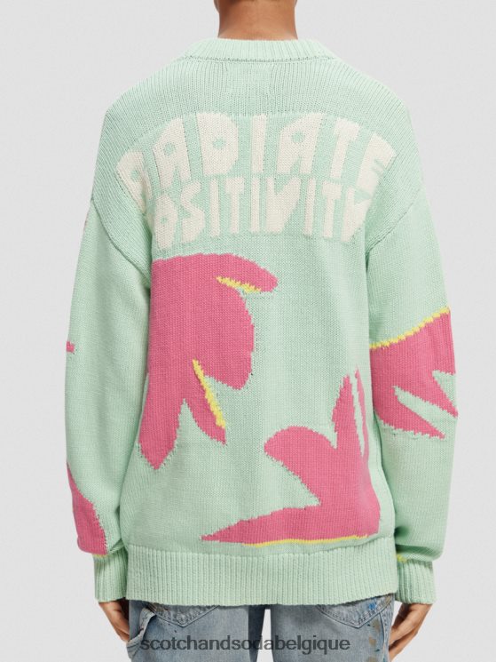vêtements Scotch & Soda cardigan en maille intarsia- Scotch and Soda outlet combiner un 6BZRBF640