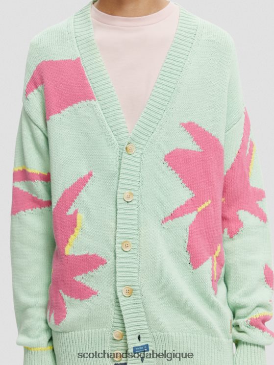 vêtements Scotch & Soda cardigan en maille intarsia- Scotch and Soda outlet combiner un 6BZRBF640
