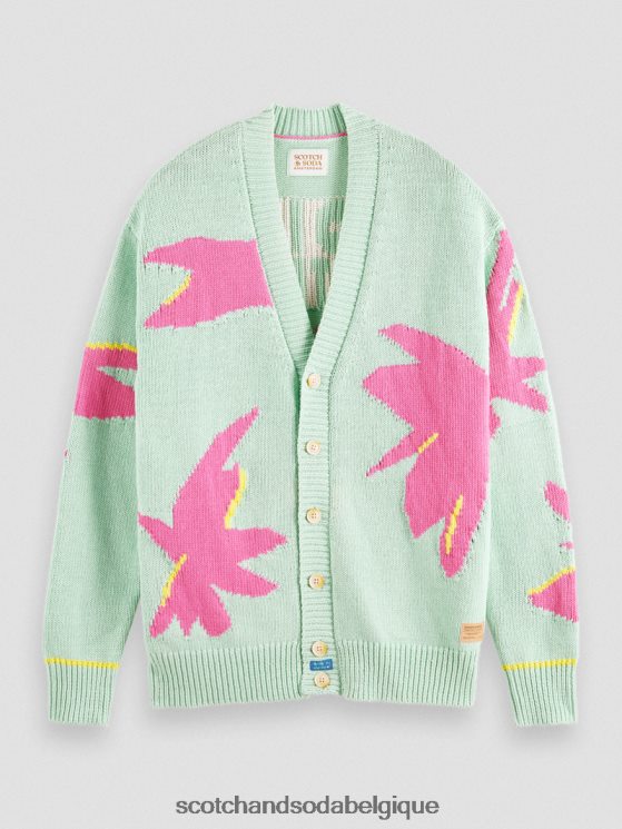 vêtements Scotch & Soda cardigan en maille intarsia- Scotch and Soda outlet combiner un 6BZRBF640
