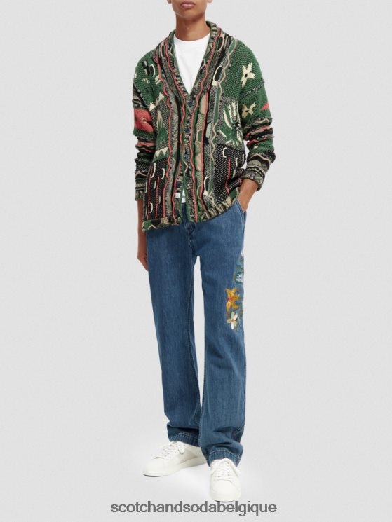 vêtements Scotch & Soda cardigan tricoté- Scotch and Soda outlet combiner un 6BZRBF631