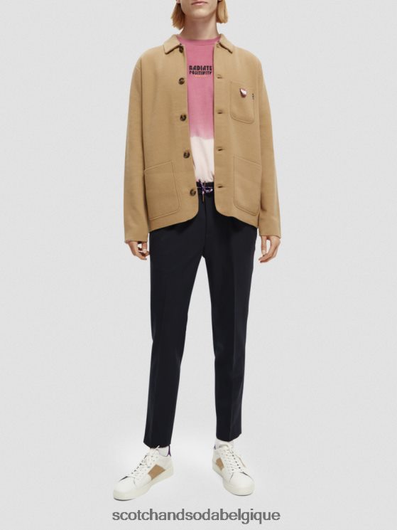 vêtements Scotch & Soda cardigan tricoté- Scotch and Soda shop online sable 6BZRBF629