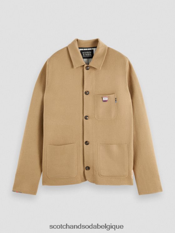 vêtements Scotch & Soda cardigan tricoté- Scotch and Soda shop online sable 6BZRBF629