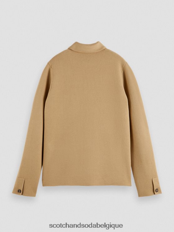 vêtements Scotch & Soda cardigan tricoté- Scotch and Soda shop online sable 6BZRBF629
