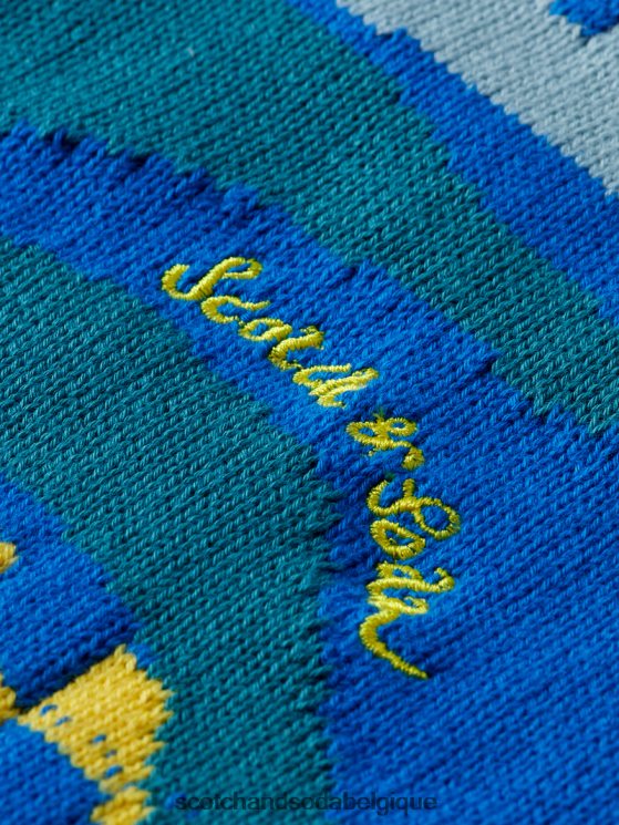 vêtements Scotch & Soda pull biologique à motif intarsia- Scotch and Soda Belgique combiner un 6BZRBF641