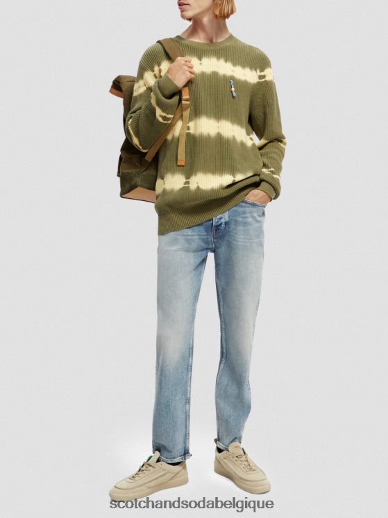 vêtements Scotch & Soda pull biologique tie-dye en grosse maille- Scotch and Soda outlet combinaison c 6BZRBF649