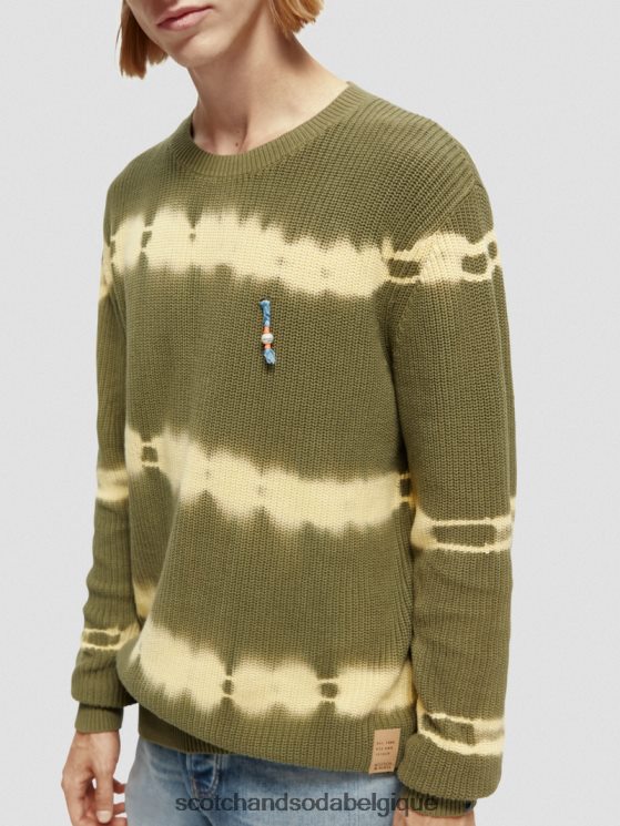 vêtements Scotch & Soda pull biologique tie-dye en grosse maille- Scotch and Soda outlet combinaison c 6BZRBF649