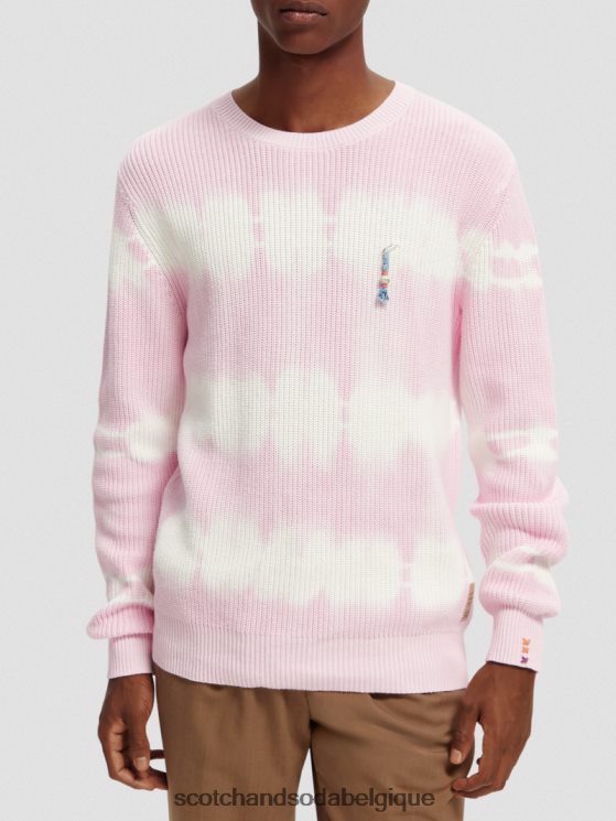 vêtements Scotch & Soda pull biologique tie-dye en grosse maille- Scotch and Soda parfum combo b 6BZRBF646