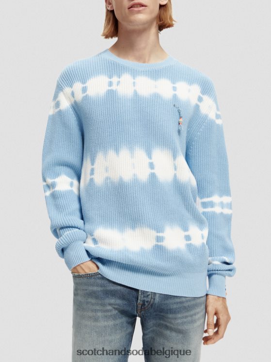 vêtements Scotch & Soda pull biologique tie-dye en grosse maille- Scotch and Soda shop online combiner un 6BZRBF647