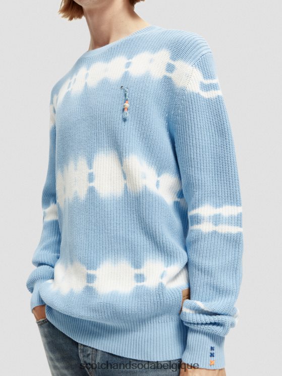 vêtements Scotch & Soda pull biologique tie-dye en grosse maille- Scotch and Soda shop online combiner un 6BZRBF647