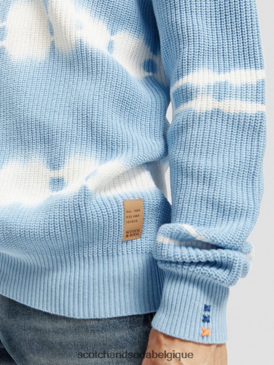 vêtements Scotch & Soda pull biologique tie-dye en grosse maille- Scotch and Soda shop online combiner un 6BZRBF647