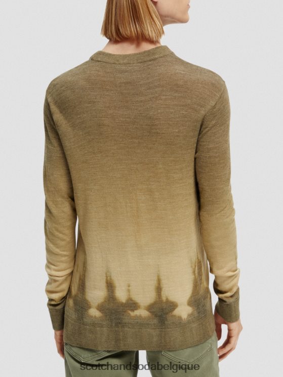 vêtements Scotch & Soda pull en laine mélangée à effet tie-dye dégradé- Scotch and Soda Namur combinaison c 6BZRBF643