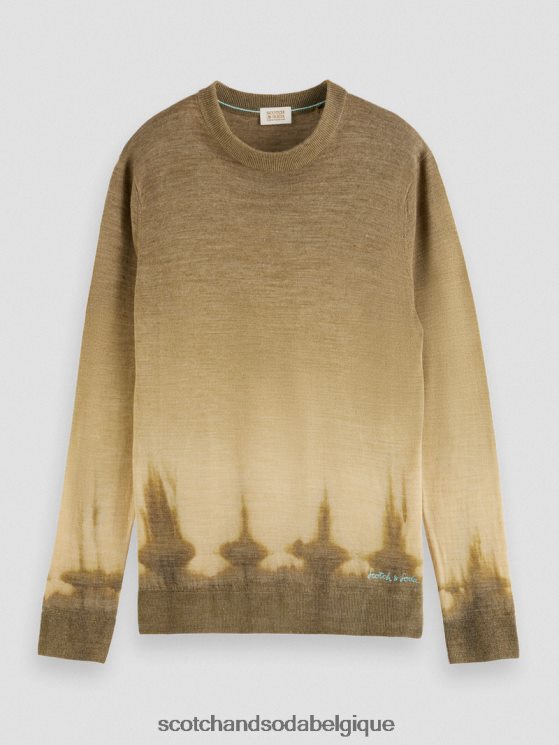 vêtements Scotch & Soda pull en laine mélangée à effet tie-dye dégradé- Scotch and Soda Namur combinaison c 6BZRBF643