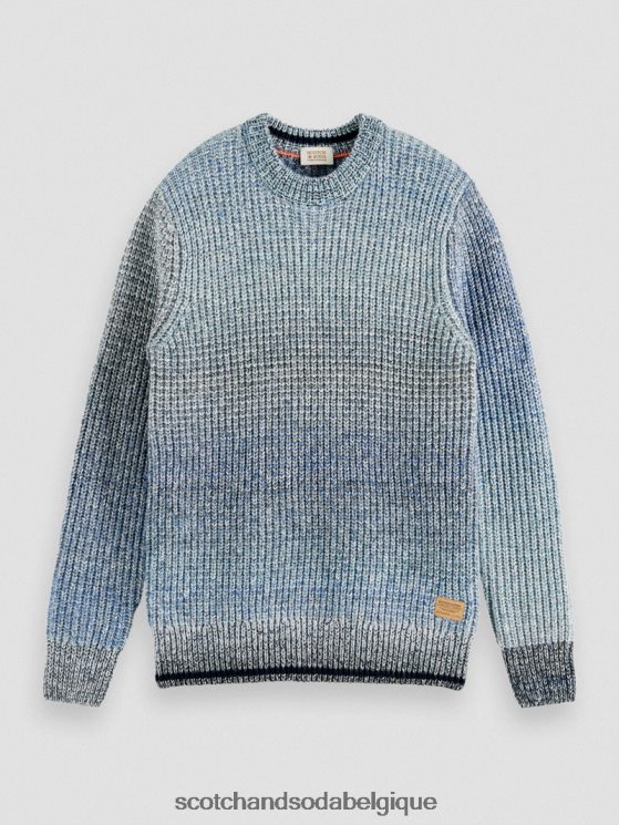 vêtements Scotch & Soda pull en maille côtelée dégradée- Scotch and Soda Bruxelles combiner un 6BZRBF633