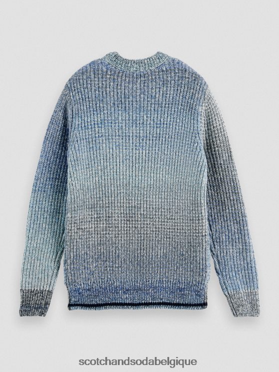 vêtements Scotch & Soda pull en maille côtelée dégradée- Scotch and Soda Bruxelles combiner un 6BZRBF633