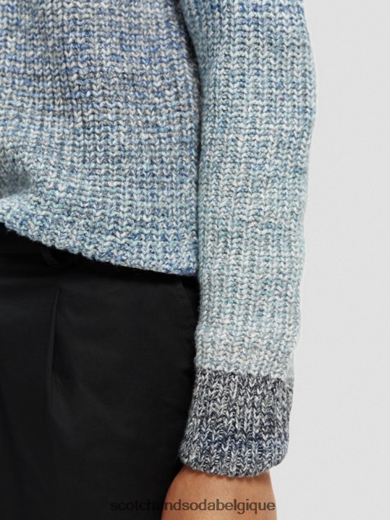 vêtements Scotch & Soda pull en maille côtelée dégradée- Scotch and Soda Bruxelles combiner un 6BZRBF633