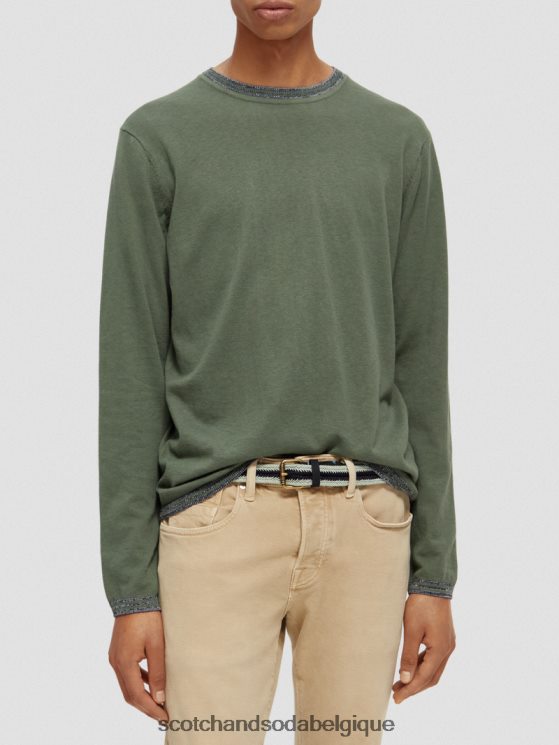 vêtements Scotch & Soda pull à finitions contrastantes- Scotch and Soda femme armée 6BZRBF653