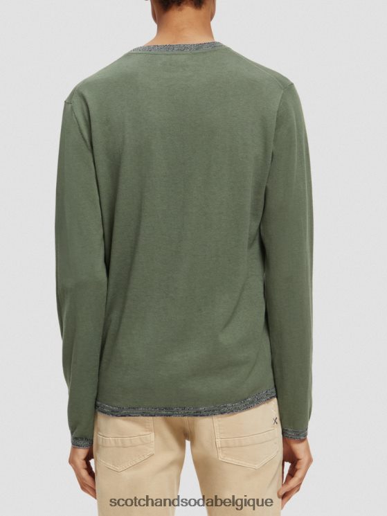 vêtements Scotch & Soda pull à finitions contrastantes- Scotch and Soda femme armée 6BZRBF653