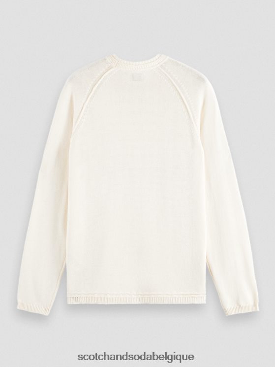 vêtements Scotch & Soda pull raglan- Scotch and Soda Belgique jean blanc mélangé 6BZRBF659