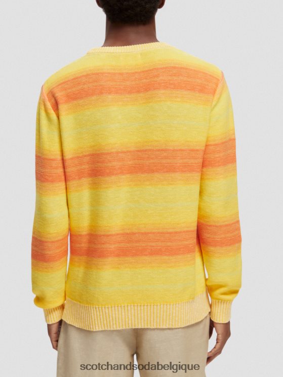 vêtements Scotch & Soda pull à rayures dégradées- Scotch and Soda Liﾨﾨge multi-rayures 6BZRBF645