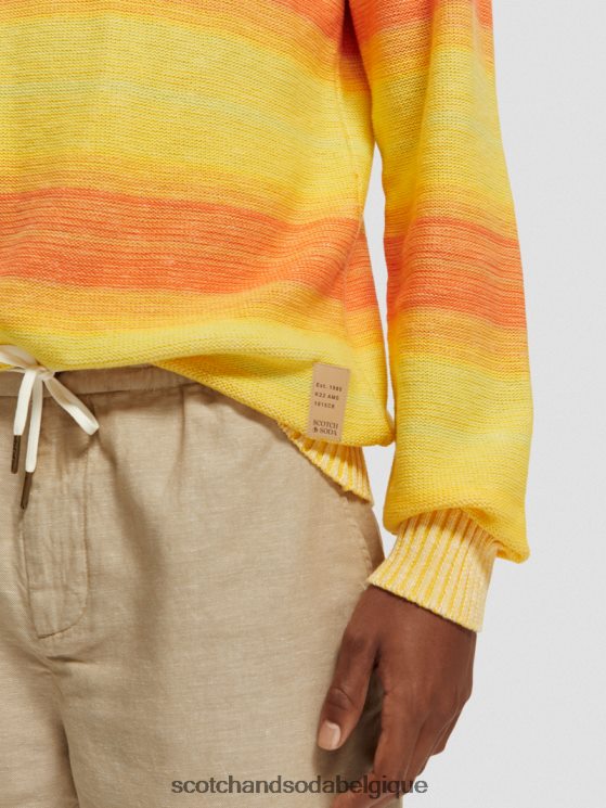 vêtements Scotch & Soda pull à rayures dégradées- Scotch and Soda Liﾨﾨge multi-rayures 6BZRBF645