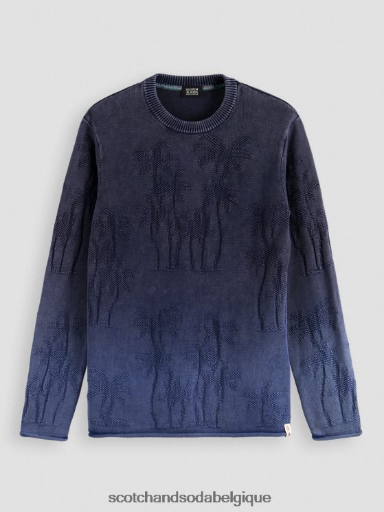 vêtements Scotch & Soda pull tissé en jacquard teint en pièce- Scotch and Soda Liﾨﾨge combiner un 6BZRBF636