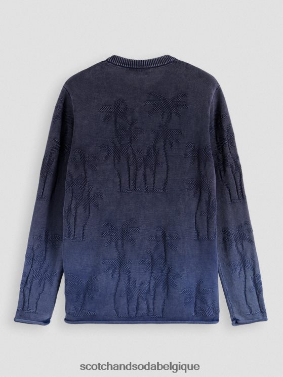 vêtements Scotch & Soda pull tissé en jacquard teint en pièce- Scotch and Soda Liﾨﾨge combiner un 6BZRBF636