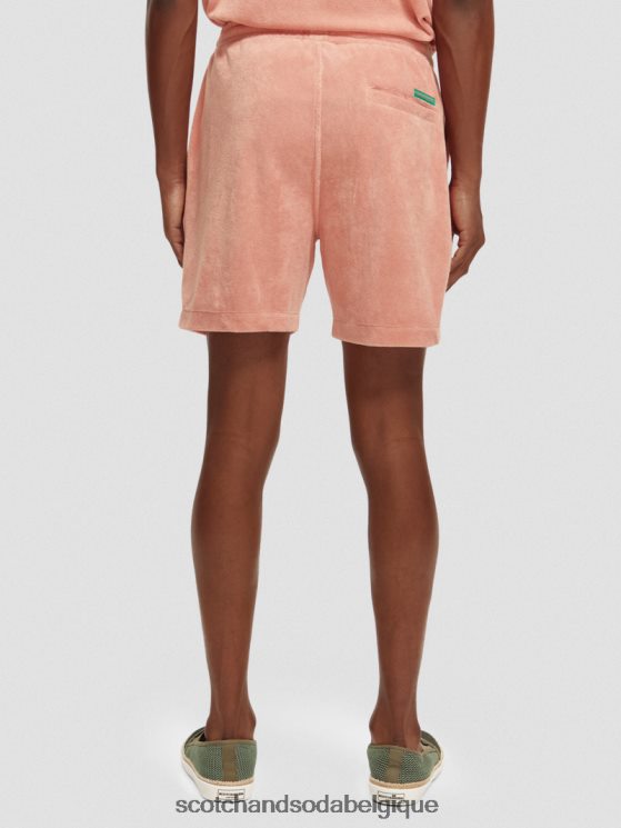 vêtements Scotch & Soda bermuda en tissu éponge à broderies- Scotch and Soda parfum flamant 6BZRBF592