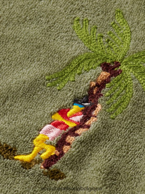 vêtements Scotch & Soda bermuda en tissu éponge à broderies- Scotch and Soda shop online armée 6BZRBF593