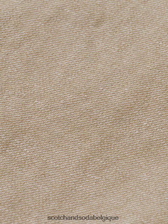vêtements Scotch & Soda le bermuda en lin mélangé préféré- Scotch and Soda Bruxelles sable 6BZRBF606