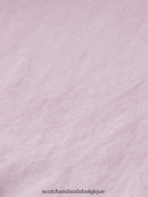 vêtements Scotch & Soda le bermuda en lin mélangé préféré- Scotch and Soda Namur rose 6BZRBF598