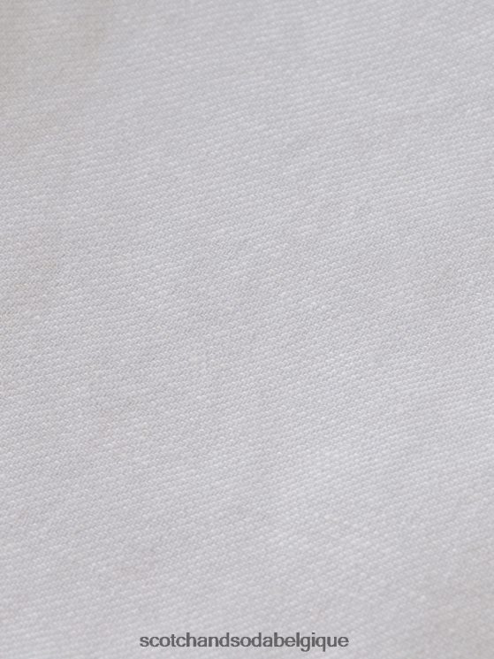 vêtements Scotch & Soda le bermuda en lin mélangé préféré- Scotch and Soda femme gris clair 6BZRBF599
