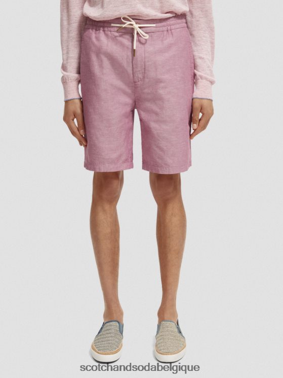 vêtements Scotch & Soda le bermuda en lin mélangé préféré- Scotch and Soda parfum jonquille 6BZRBF601