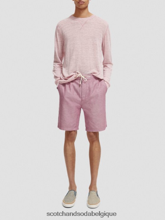 vêtements Scotch & Soda le bermuda en lin mélangé préféré- Scotch and Soda parfum jonquille 6BZRBF601