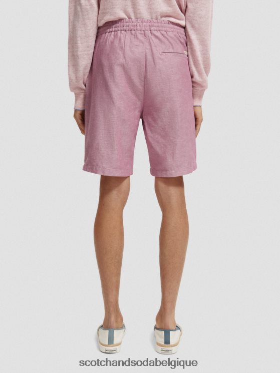 vêtements Scotch & Soda le bermuda en lin mélangé préféré- Scotch and Soda parfum jonquille 6BZRBF601