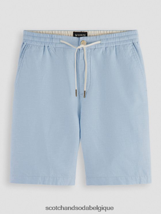 vêtements Scotch & Soda le bermuda en lin mélangé préféré- Scotch and Soda shop near me ciel 6BZRBF603