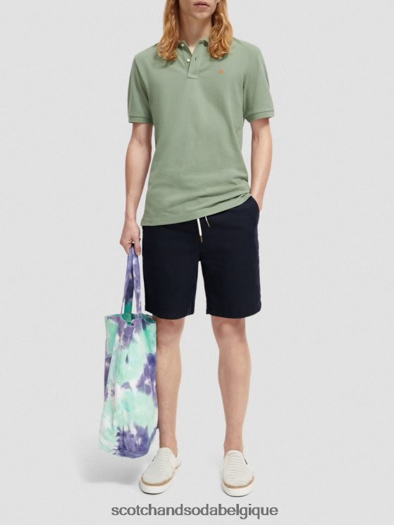 vêtements Scotch & Soda le bermuda en lin mélangé préféré- Scotch and Soda shop online marin 6BZRBF602
