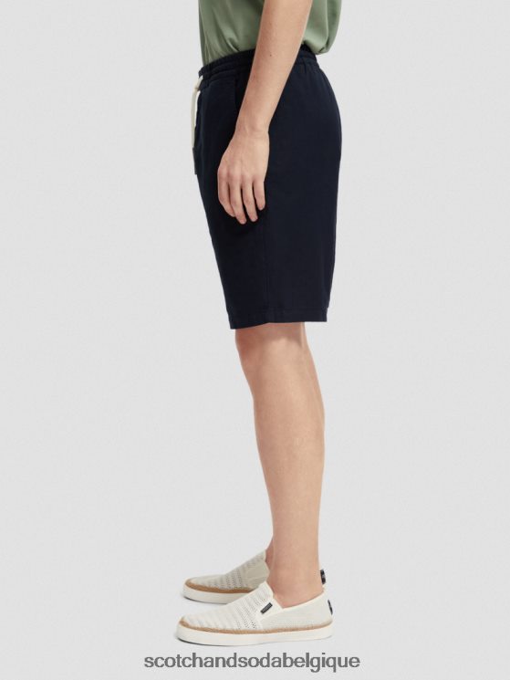 vêtements Scotch & Soda le bermuda en lin mélangé préféré- Scotch and Soda shop online marin 6BZRBF602