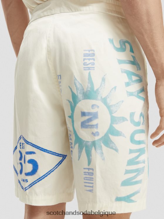 vêtements Scotch & Soda le bermuda imprimé préféré- Scotch and Soda Liﾨﾨge impression de timbre 6BZRBF618